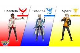 「ポケモンGO」、赤/青/黄色の各チームリーダーが明らかに 画像