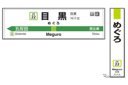 JR、「駅ナンバリング」開始！20日に目黒駅から 画像