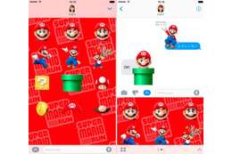 iMessage用「スーパーマリオラン」ステッカーがiOS 10向けに配信スタート 画像