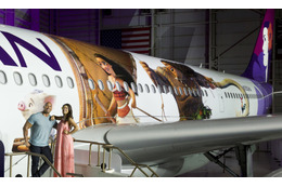 ハワイアン航空に『モアナと伝説の海』の特別塗装機が登場 画像