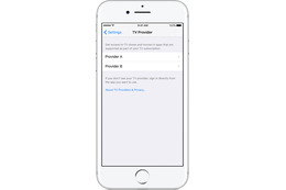 iOSデバイスやApple TV（第4世代）で、有料TV放送アプリのシングルサインオンが利用可能に