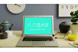 MacBook Airをタッチディスプレイ化！「AirBar」はスワイプやピンチアウト／インにも対応