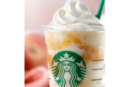 11日発売!スタバの新作フラペチーノは「ホワイト チョコレート & ピーチ クリーム フラペチーノ」 画像