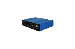 PCとUSB接続するだけでバーチャルサウンドポート、マイクポート、光デジタル(SPDIF)を増設 画像