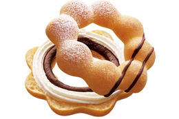 ミスタードーナツが「夢のドーナツ」！2種の人気が同時に楽しめるゾ!! 画像