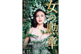松嶋菜々子、シースルーのドレスが美しいポスター公開!『山崎豊子ドラマスペシャル 女の勲章』 画像