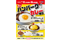 限定カレーメニューが登場する「3種のハンバーグカレー祭り」が松屋で開催中 画像