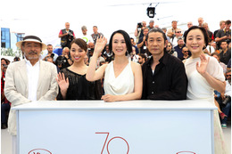 カンヌで映画『光』公式記者会見とフォトコール!主演・永瀬正敏ら登場 画像