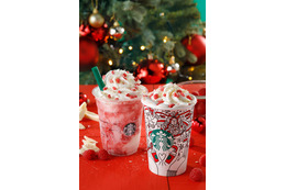 気分は早くもクリスマス!スタバから、ラズベリーを使ったモカとフラペチーノが新登場 画像