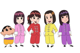 ももクロが「しんちゃん」でアニメキャラに! 2/2放送回で映画主題歌もお披露目 画像