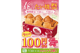 6品購入で100円引き！銀のあんで「春のたい焼祭」開催 画像