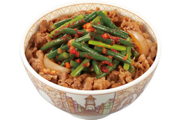 すき家の「ニンニクの芽牛丼」が復活!! 画像