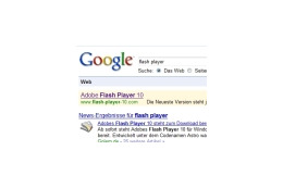 「偽FlashPlayer」がグーグル検索のトップに表示〜G DATA Softwareが独の事例を報告 画像