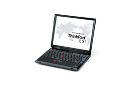 IBM、「ThinkPad X31」シリーズのCPUをPentium M 1.7GHzに強化 80GバイトHDDモデルも 画像