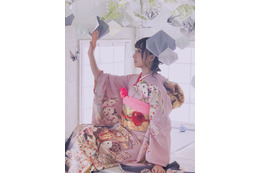 劇団4ドル50セントの福島雪菜、美しい着物姿で新年の挨拶 画像