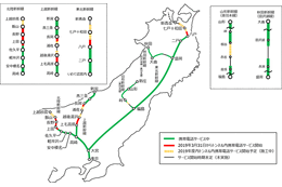 携帯三社、東北新幹線・上越新幹線・北陸新幹線トンネル内で携帯電話サービスエリア拡大 画像