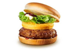 ロッテリア、完熟/半熟たまごやきがのった肉厚バーガー発売 画像