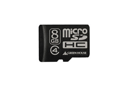 グリーンハウス、防水設計で8GBのmicroSDHCカード 画像