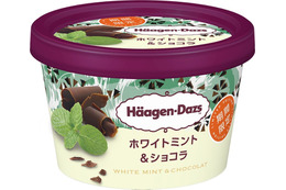 ハーゲンダッツ、ミントアイス&チョコチップを組み合わせた新商品を期間限定発売 画像
