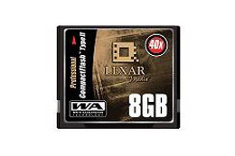 レキサー、8Gバイトの40倍速コンパクトフラッシュカード 画像