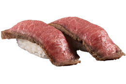 かっぱ寿司初!豪華肉ネタ国産「黒毛和牛」寿司が期間限定販売 画像