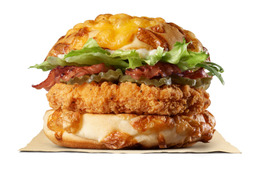 バーガーキング、「チキン・デ・アグリーバーガー」新発売!チーズバンズでチキンパティをサンド 画像