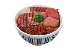 なか卯、「ローストビーフ丼」発売!肉2倍の“豪快盛”も新登場 画像