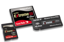 サンディスク、プロカメラマン向け高速メモリカード「Extreme III」シリーズの国内販売開始 画像