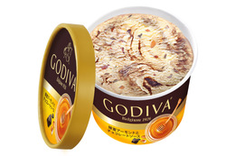 ゴディバ、人気アイス「蜂蜜アーモンドとチョコレートソース」をスーパーやコンビニで限定発売 画像