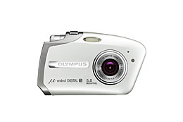 オリンパス、500万画素CCDを搭載したしずく型デジカメ「μ-mini DIGITAL S」 画像