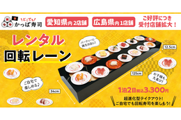 自宅が“ミニ”かっぱ寿司に!「レンタル回転レーン」愛知・広島の一部店舗でも貸出スタート 画像