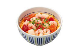 なか卯、「たっぷり甘えび海鮮丼」新発売 画像
