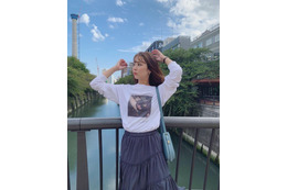 石川恋、ロングスカートの秋用私服ファッション公開！「女性らしく上品」「素敵」の声 画像