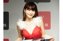 岸明日香、セクシーな「大人サンタ」姿で2022年の抱負を発表 画像