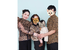 平野ノラ、長女1歳記念で家族全員ヒョウ柄記念撮影! 画像