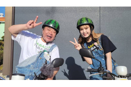 藤田ニコルが“充電旅”初参戦!初のバイクに戸惑いも......『出川哲朗の充電させてもらえませんか?』 画像