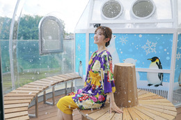 神谷由香、流行のサウナで新体験!贅沢空間のクールダウンに「きもちよかった~」 画像