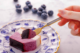 日野市産のブルーベリーを使用した「日野からの贈り物　ブルーベリーチーズケーキ」登場