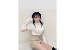 NMB48・上西怜、お話し会でのミニスカ美脚ショット公開! 画像