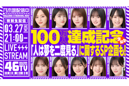 乃木坂46、YouTubeチャンネル「乃木坂配信中」登録者100万人突破!記念生配信は27日 画像