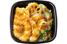 海の幸と野菜の天ぷら盛り盛り！ほっともっと「海鮮天丼」が復活 画像