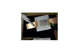 これが究極の電子ペーパー? 〜 リコーとABIと北大、バイオ素材の新表示デバイスを共同研究 画像