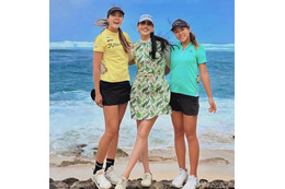 アンミカ、女子プロゴルファー・エイミーコガらと美脚際立つ3ショット公開 画像