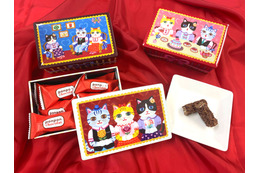 新感覚おこし「pon pon Ja pon」ととやちかこがコラボ!可愛いネコ缶バレンタインギフトが誕生 画像