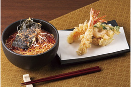 海老を味わい尽くす!天丼はま田、期間限定「海老そばと海老天盛りセット」販売 画像