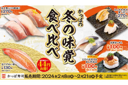 白子に寒ぶり!かっぱ寿司、「かっぱの冬の味覚食べ比べ」開催 画像