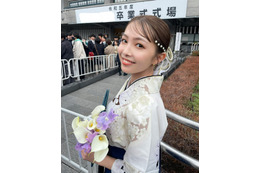 寺本莉緒、白の袴で大学卒業!インスタ報告に祝福の声 画像