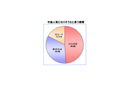 かわいいとカッコいいで逆転現象——人気の携帯は? 画像