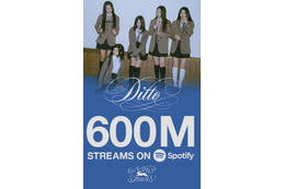 NewJeans、「Ditto」がSpotifyにて6億ストリーミング突破!「OMG」に続き、グループ通算2曲目の快挙 画像