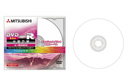 三菱化学メディア、インクジェット印刷対応の片面2層DVD-Rディスク 画像